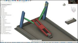 changing a static table to a folding table. leg bracing, iterate for link lengths, Fusion 360.