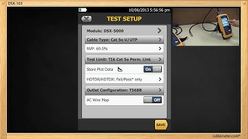 DSX 5000 CableAnalyzer   Setting up for a two pair Category 5e Permanent Link