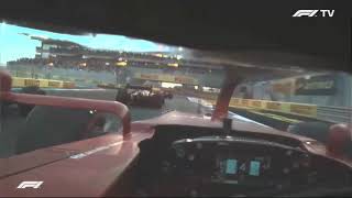 Charles Leclerc POV race start | 2021 Abu Dhabi Grand Prix