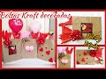 Como decorar una bolsa kraft para regalos de San Valentín * Papel de seda en forma de abanico