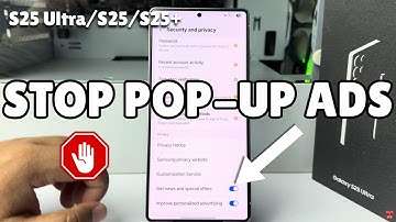 Galaxy S25/ S25+/ S25 Ultra: Pop-upadvertenties stoppen Samsung