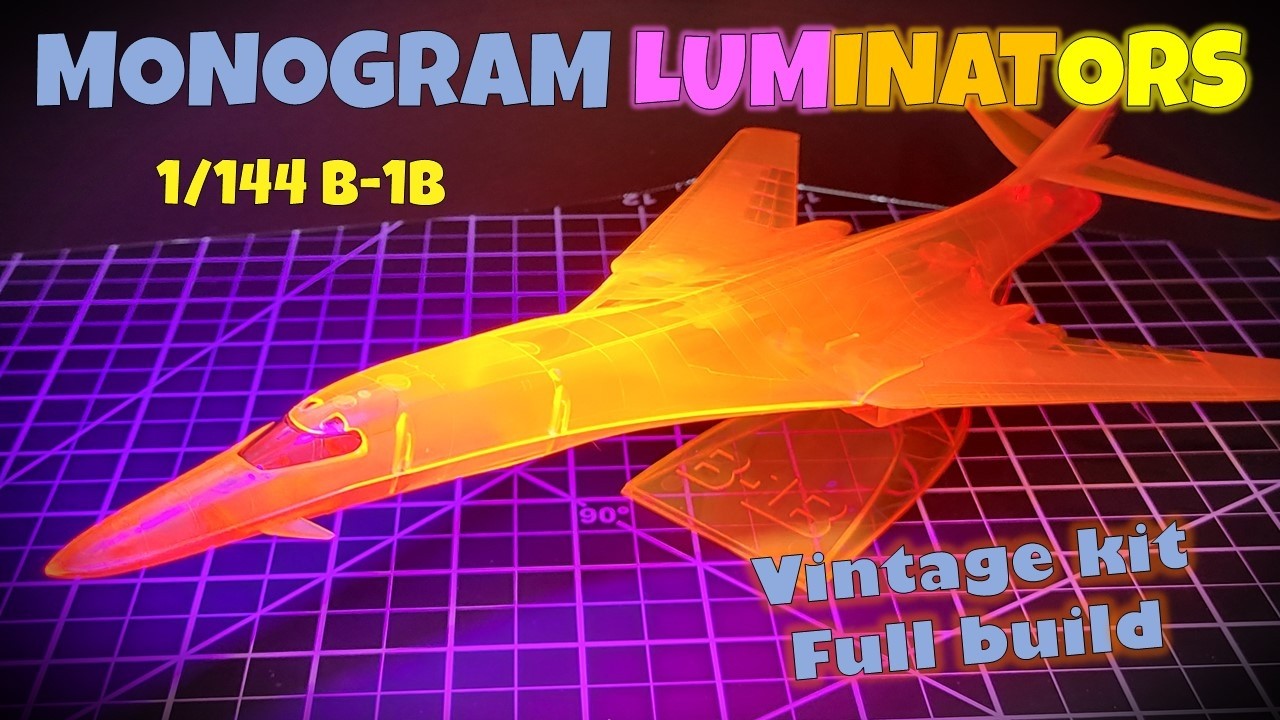 Vintage Kit Build - Monogram LUMINATORS 1/144 B-1B - Full Build