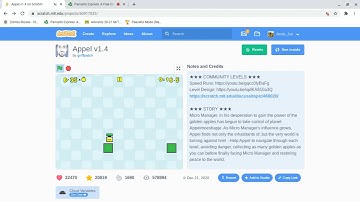 The red apple in Appel v1.4 on Scratch.