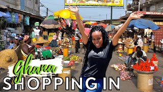 SHOPPING IN GHANA | GHANA VLOG | ACCRA MAKOLA MARKET