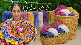 How to Make 7-color Fresh Noodles to Sell at the Market - Natural Ingredients | Lý Phúc An