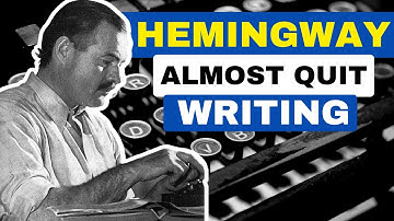Ernest Hemingway on Not Giving Up (Motivational)