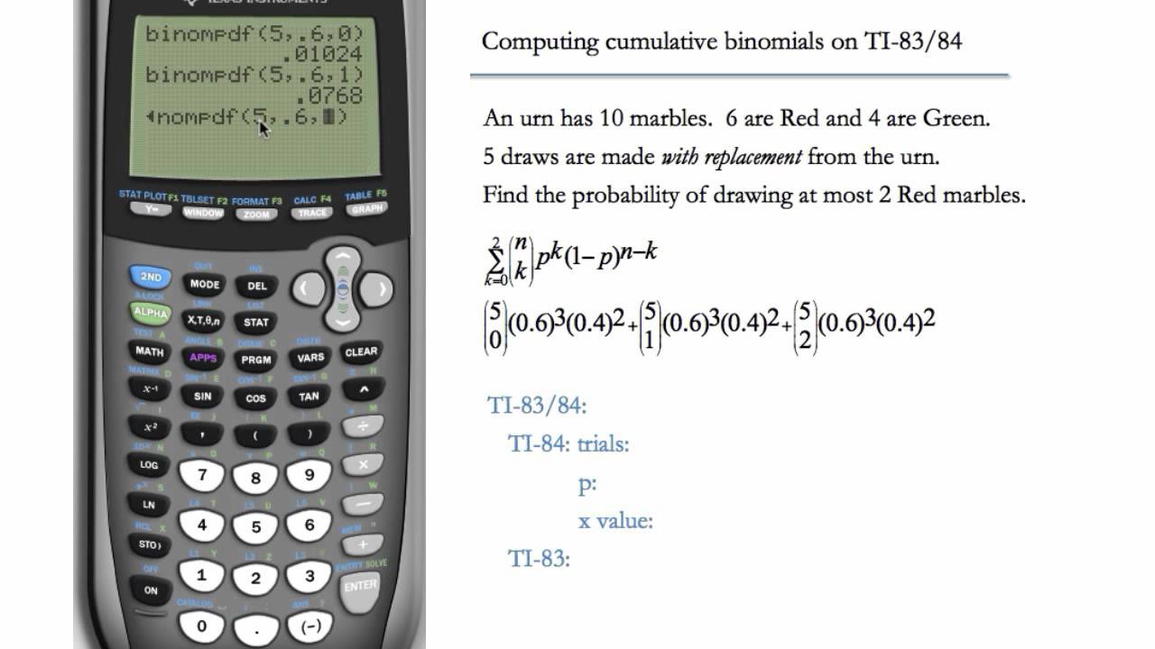 Cumulative Binomial Probability Calculator