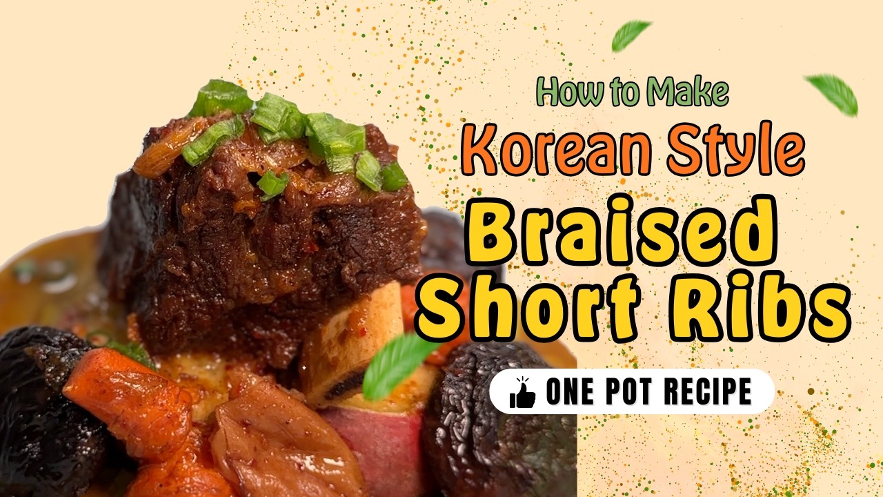 Soy Braised Short Ribs Recipe (Galbi Jjim Variation)
