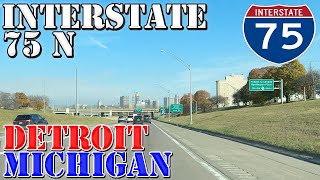 I-75 North - Detroit - Michigan - 4K Highway Drive