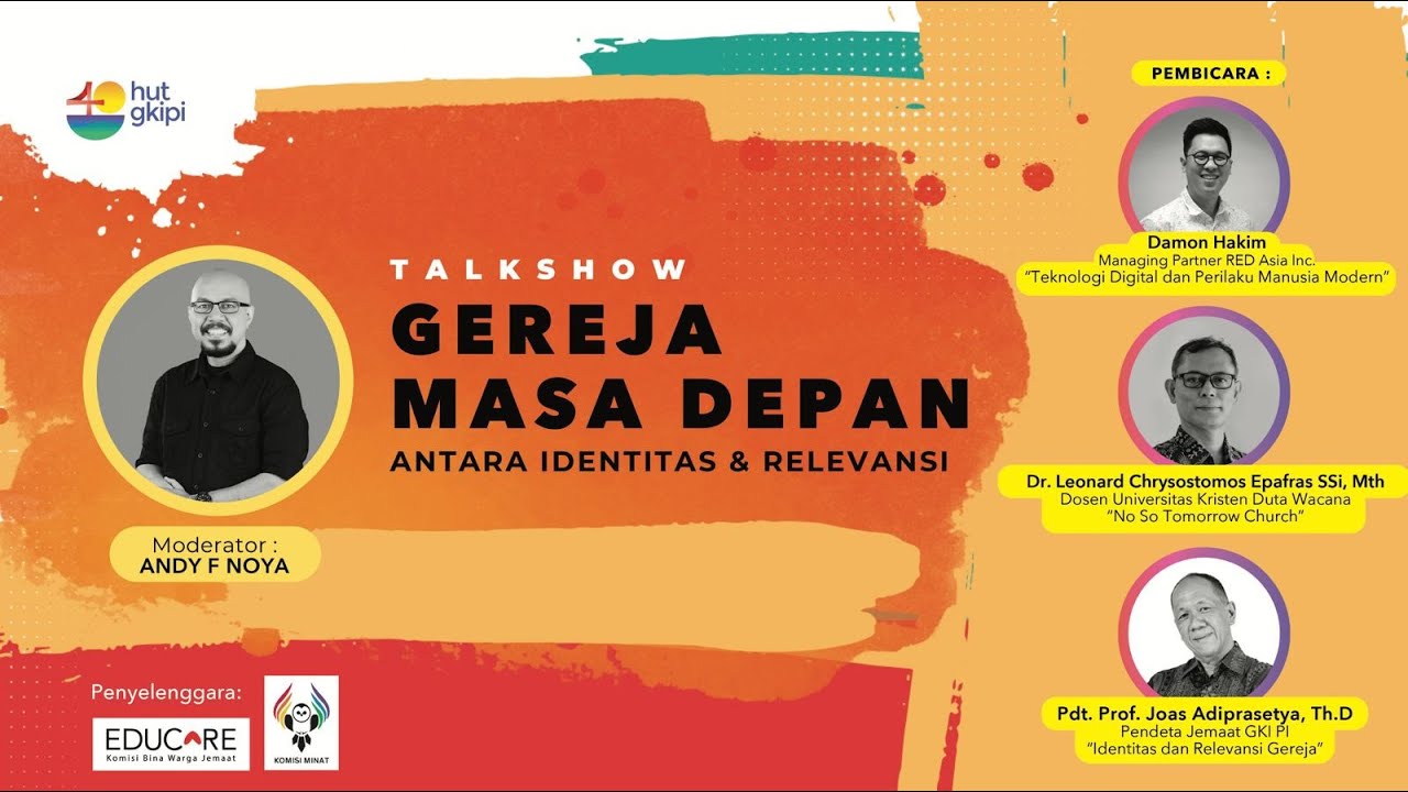 Rekaman Talkshow “Gereja Masa Depan - Antara Identitas dan Relevansi”