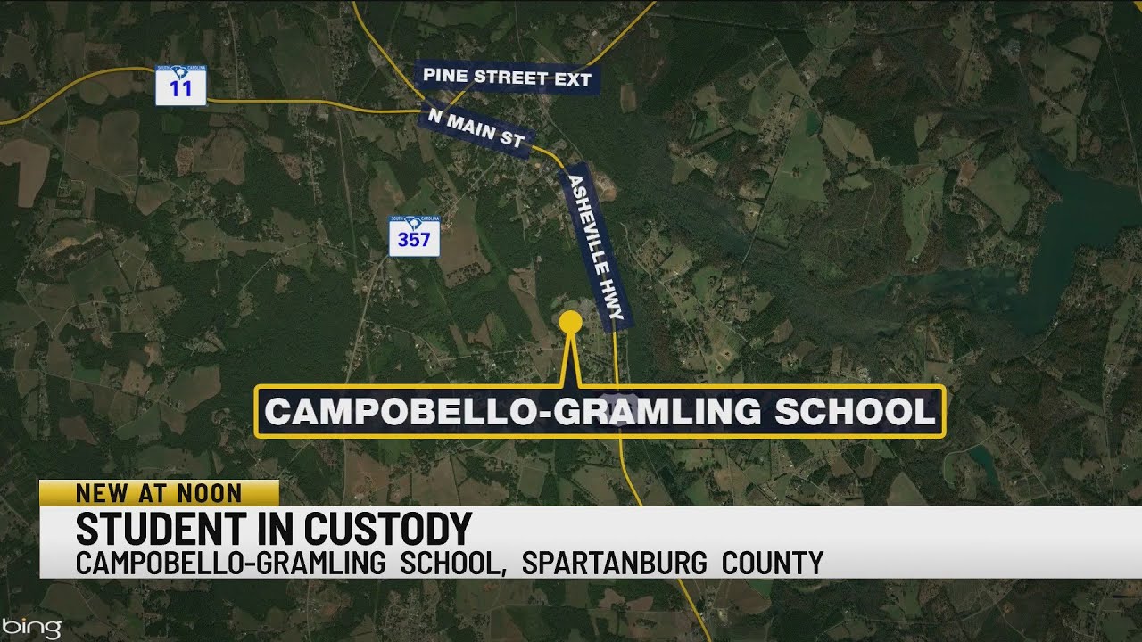 District CampobelloGramling School student in custody after list