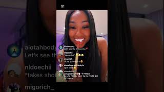 Yung Miami Friday instagram live video vlog