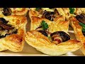 Tart - Lisnato tijesto, gljive, sir, panceta / Tart - Puff pastry, mushrooms, cheese, pancetta