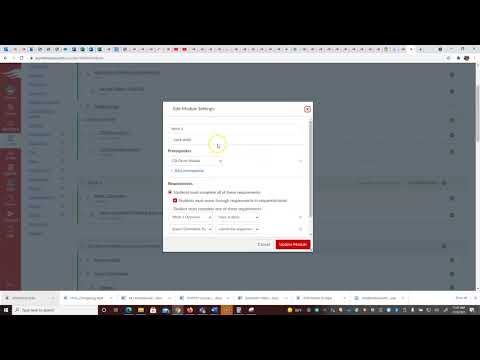 Remove Module Prerequisites in Canvas