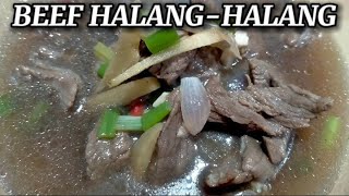 BEEF HALANG-HALANG | BEEF HINALANG RECIPE | HOW TO COOK BEEF HINALANG