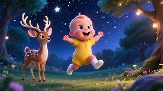 Baby's Sparkly Deer Jump 🦌✨🎶 Fun Animal Song for Kids | Cute Deer Nursery Rhyme screenshot 2