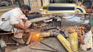 Silencer Making Process | Amazing Technique of Making Exhaust Silencer in Local Factory