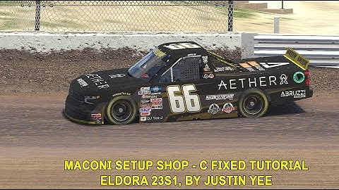 iRacing Fixed NASCAR Series Tutorial: C Fixed Trucks at Eldora 23S1. Maconi Setup Shop