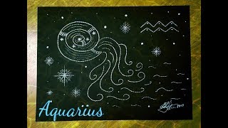aquarius zodiac drawing draw sign speed