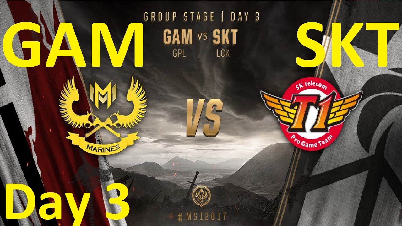 GAM vs SKT Game 5 Highlights MSI 2017 Group Stage Day 3
