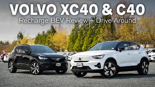 2022 Volvo XC40 Recharge and Volvo C40 Recharge Review and Drive Around