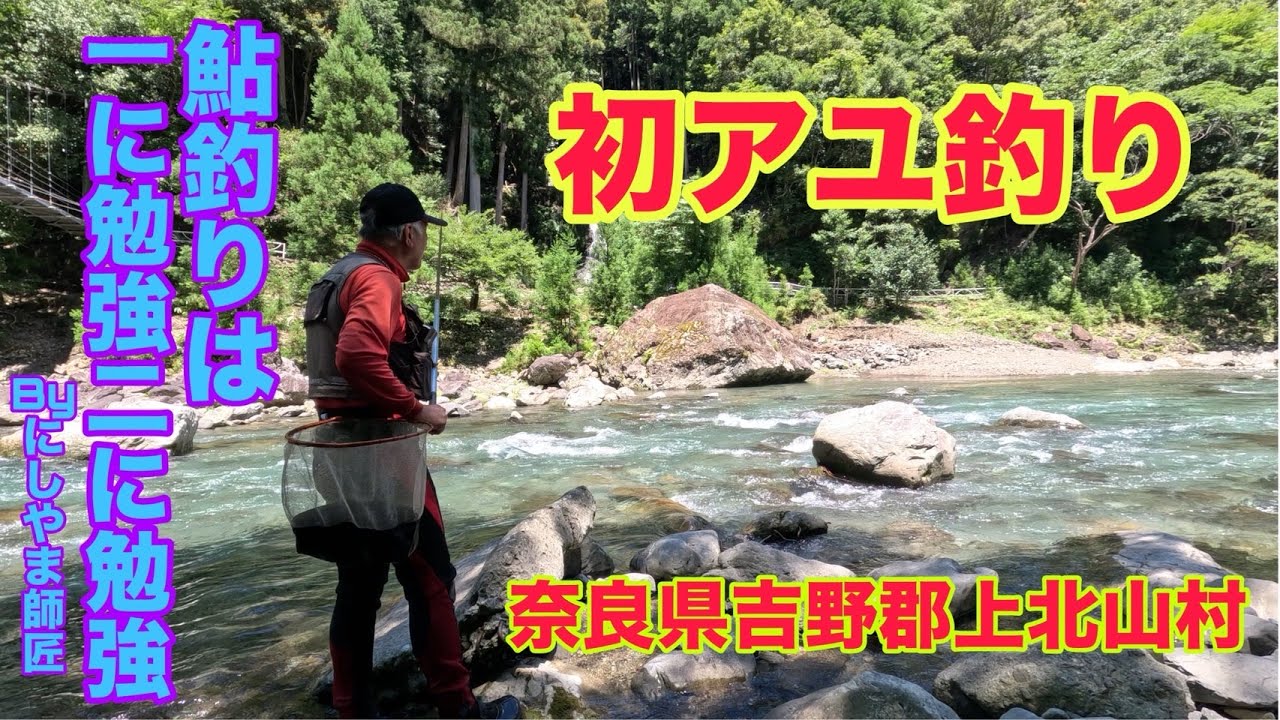 けんじぃの釣り日記～PART30～奈良県吉野郡上北山村で初アユ釣り！