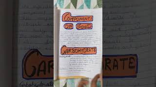 Components of Food..Portfolio..class 6