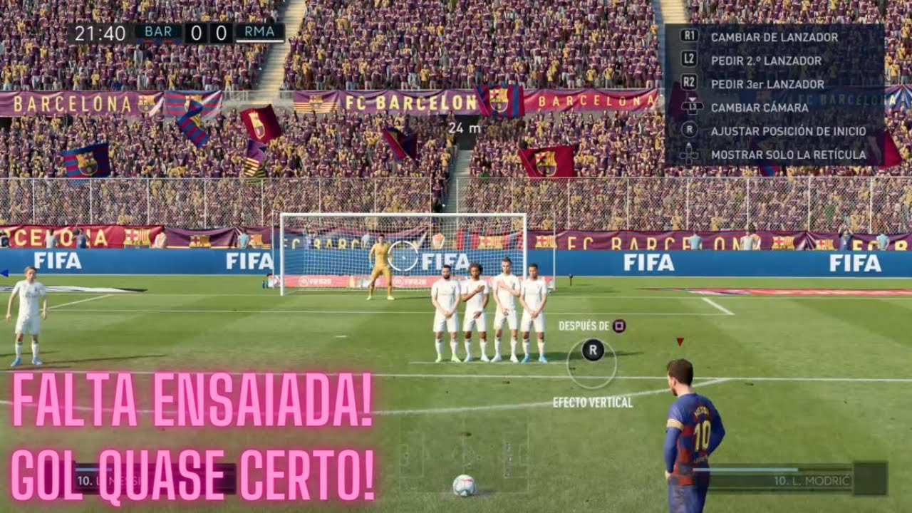 Como Bater uma falta no Fifa 21