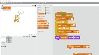 Playing with Number Sequence in Scratch