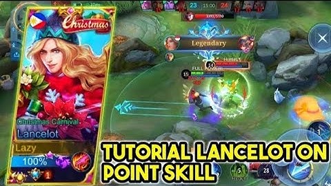 TUTORIAL LANCELOT DARI EARLY SAMPAI LATE GAME SUPAYA WIN STREAK | LANCELOT ON POINT SKIL -MLBB
