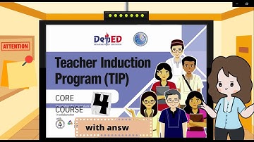 TECHERS INDUCTION PROGRAM COURSE 4 MODULE WITH ANSWERS | SCHOOL