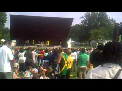 Luciano. Reggae Singer. Crystal Palace Park. South London. Place where Bob Marley Performed Live