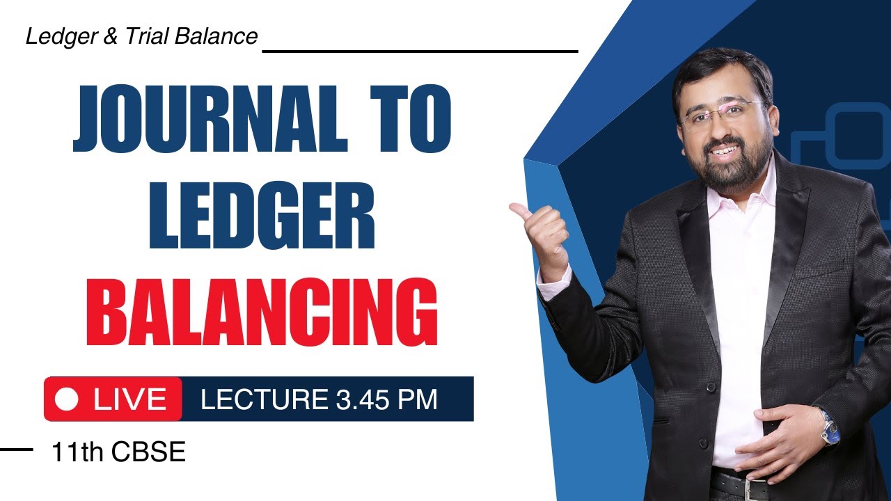 Ledger & Trial Balance | Journal to Ledger | Practice Problem 1 | Only ...