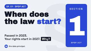 DPDP Act Explained | Ep. 1 – Short Title and Commencement (Section 1)
