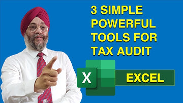 3 Simple Powerful Tools for Tax Audit- #1 Excel | Manmeet Singh Mehta