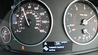 BMW 335D 2016 0-60 mph 4.8sec launch control