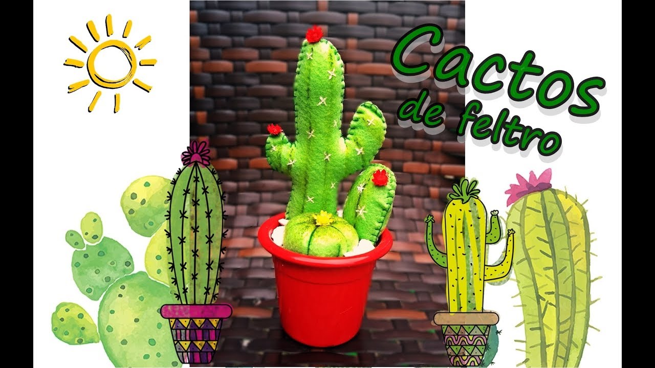 Cactos de Feltro - Parte 1