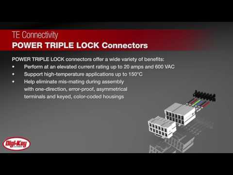 TE Connectivity Power Triple Lock Connectors | Digi-Key Daily