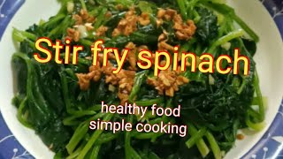 Stir-fry Spinach