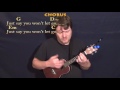 Say You Won't Let Go (James Arthur) Ukulele Cover Lesson in G with Chords/Lyrics