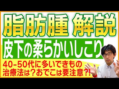 【傷跡を綺麗にする形成外科】皮膚の下のできもの脂肪腫の治療について徹底解説【きずときずあとのクリニック】