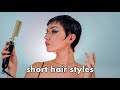 How I Style my grown out buzzcut hair