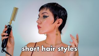 How I Style my grown out buzzcut hair