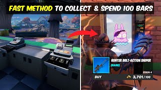 Fastest Method to Collect and Spend Bars in a single match - Fortnite Week 5 Quests