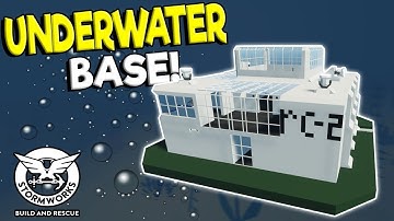 SINKING UNDERWATER BASE & UNDERWATER DINO FOSSIL?! - Stormworks: Build and Rescue Update Gameplay