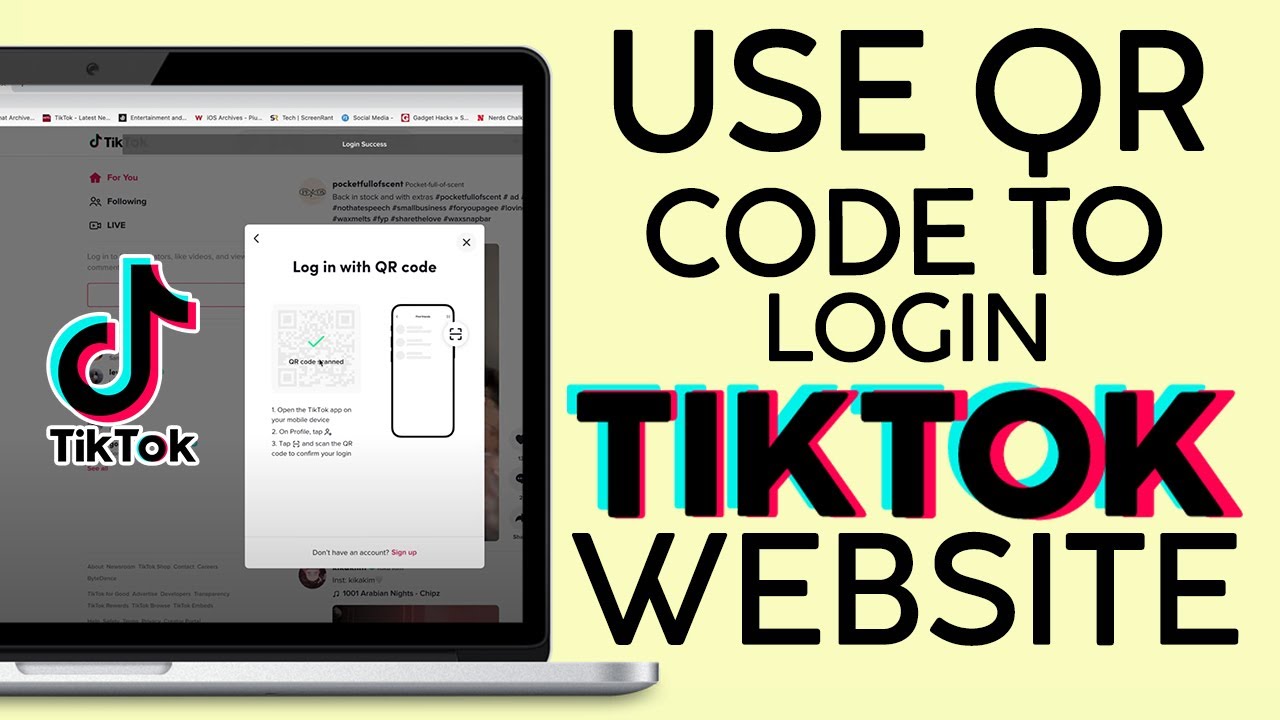 How To Login To Tiktok Website Using QR Code From The Tiktok App 2023 