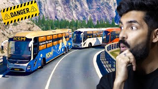 Driving a Volvo 9600 Bus on Dangerous Mountain Roads | ETS 2 screenshot 5