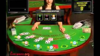 Live dealer online blackjack at Evolution Gaming