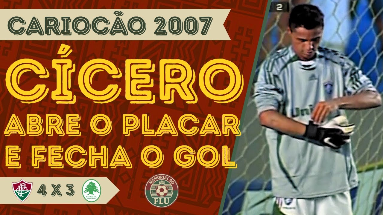 CÍCERO (Fluminense) vs Boavista | TODOS OS LANCES do volante-goleiro Capixaba | CARIOCÃO 2007