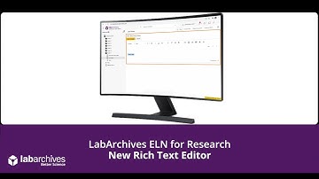 ELN for Research - Rich Text Editor
